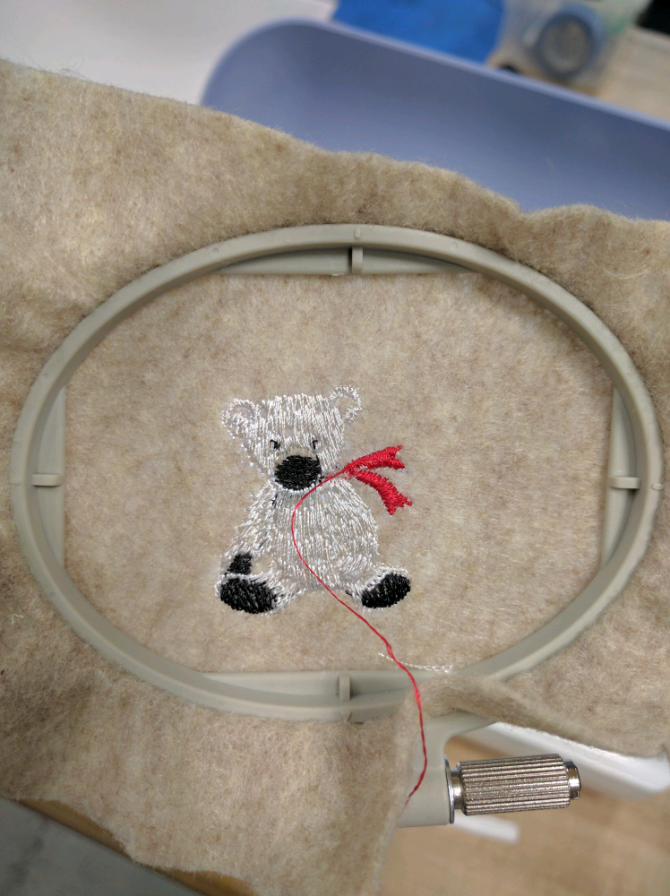 embroidered bear