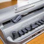 Close up of Perkins Brailler